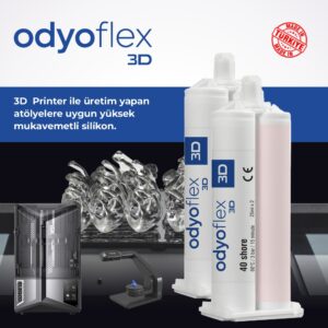 Odyoflex 40 shore Şeffaf 3d